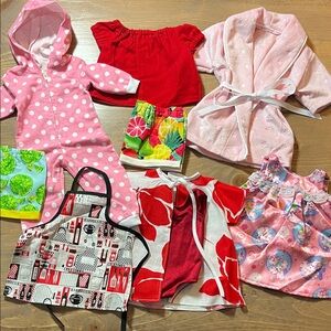 Lot of Handmade Doll Clothes - Fits 18” Doll